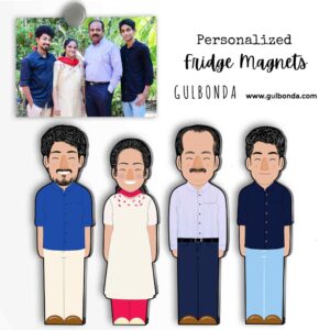 Set of 4 Customized Fridge Magnet